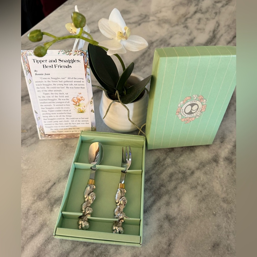Arthur Court Baby Duck Spoon & Fork Set